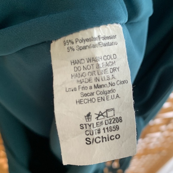 Room service - teal mini cocktail dress - size S - Picture 6 of 6